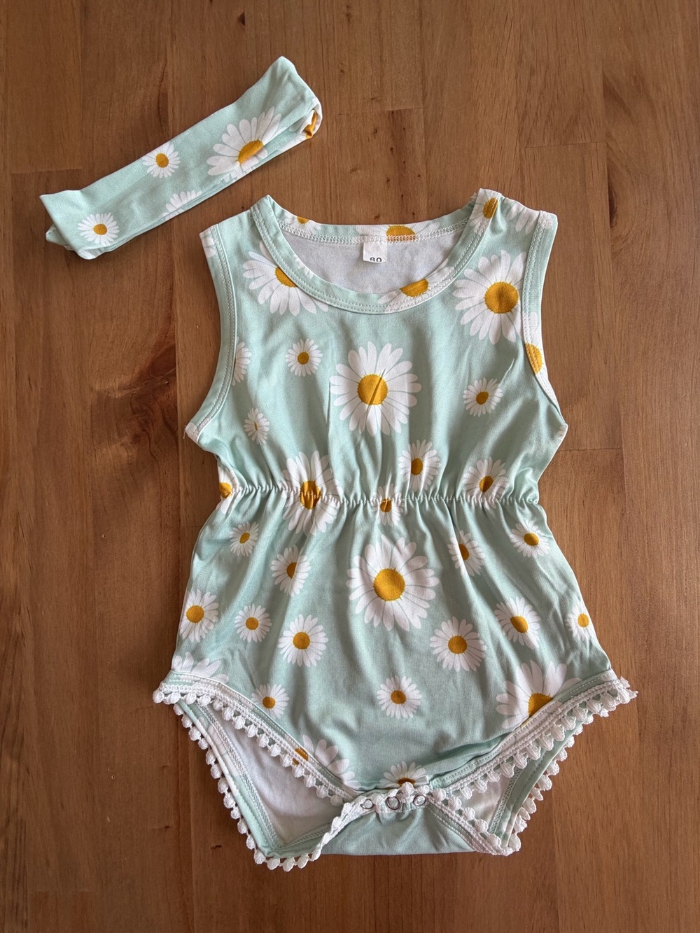 SHEIN DAISY ROMPER W/ HEADBAND
